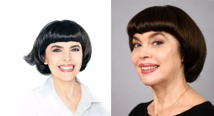 Стрижка Мирей Матье сессон