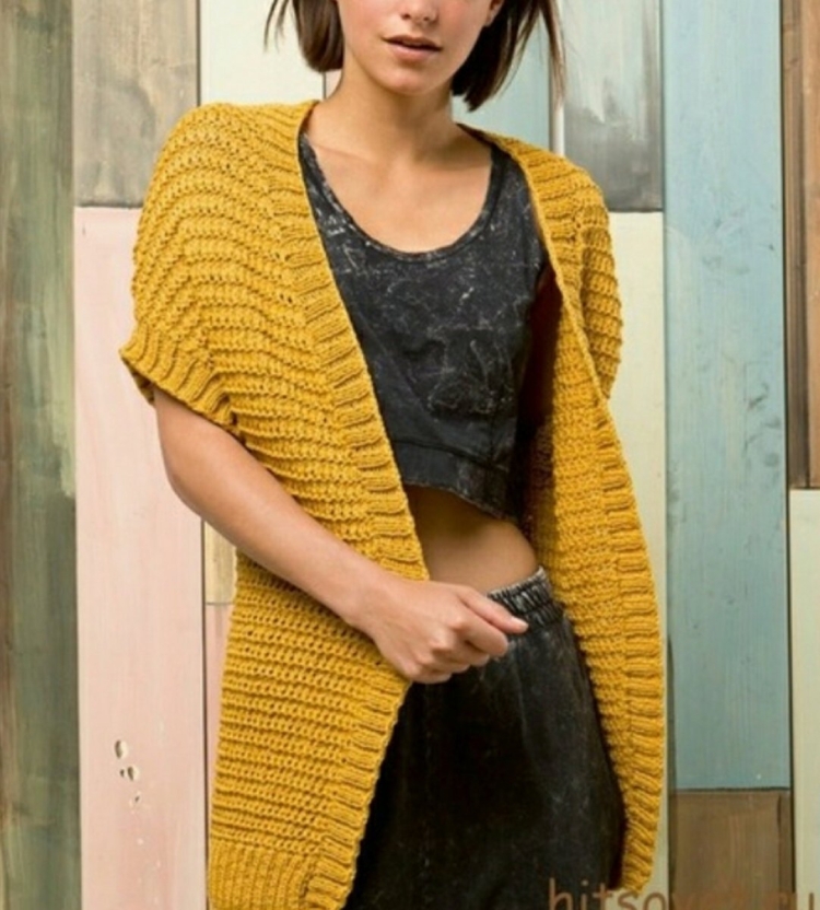 Жилет женский спицами