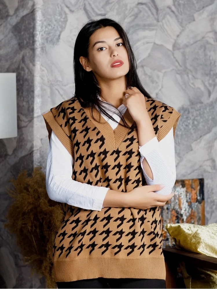 Жилет женский в школу оверсайз