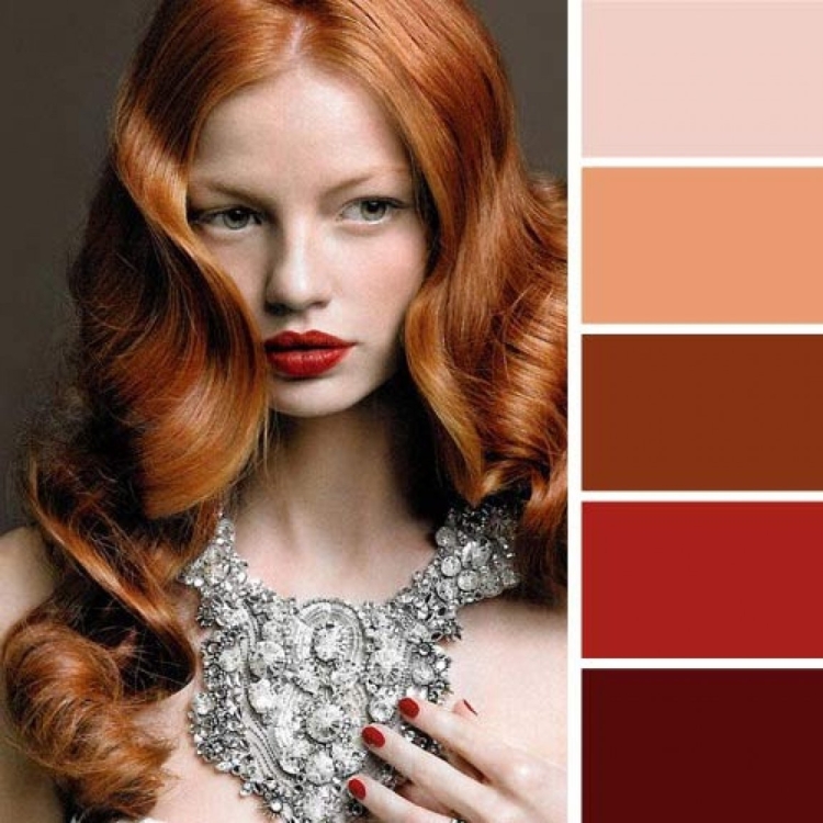 Сочетание с рыжим цветом