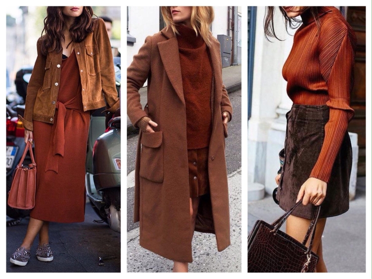 Терракотовый в одежде