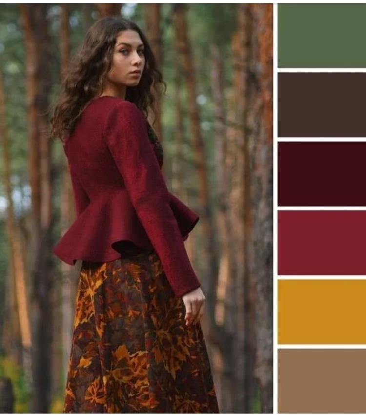 Сочетание цветов горчичный