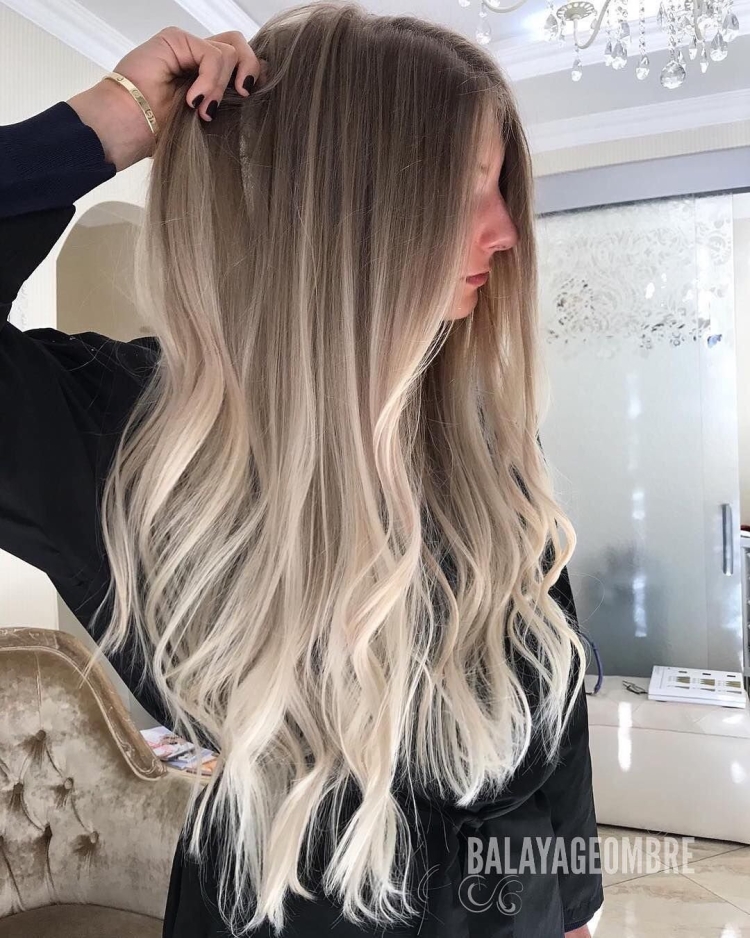 Омбре блонд