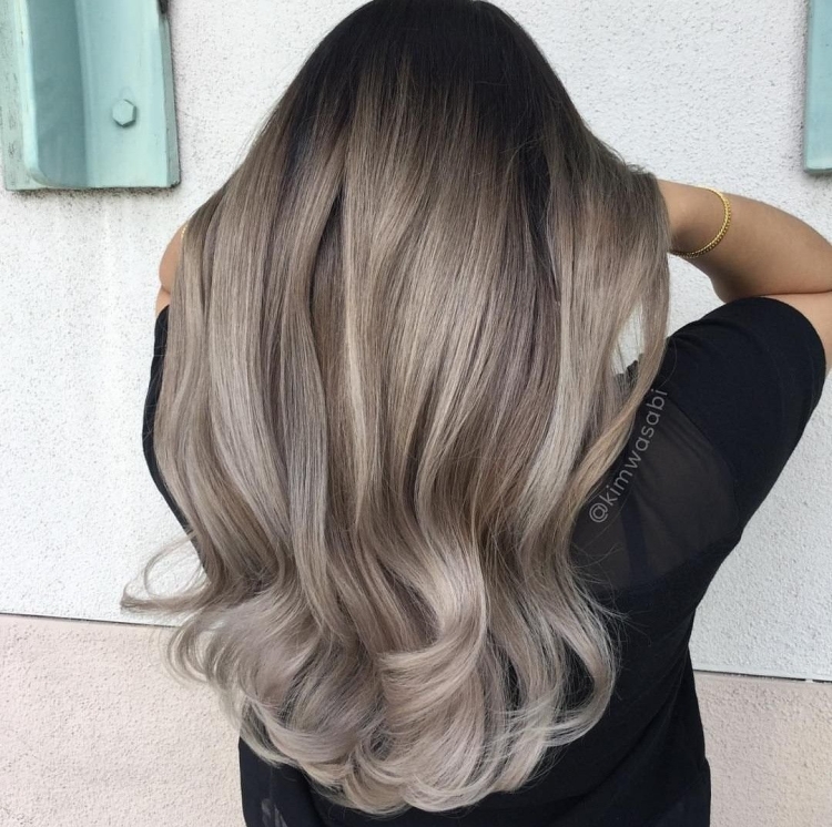 Пепельно русый растяжка