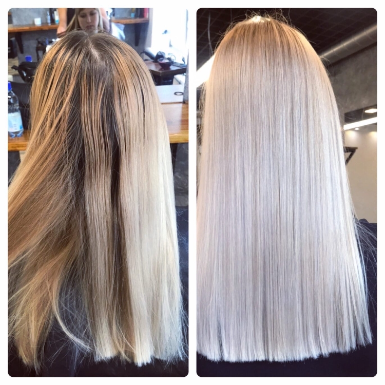 Из блонда в аиртач до и после