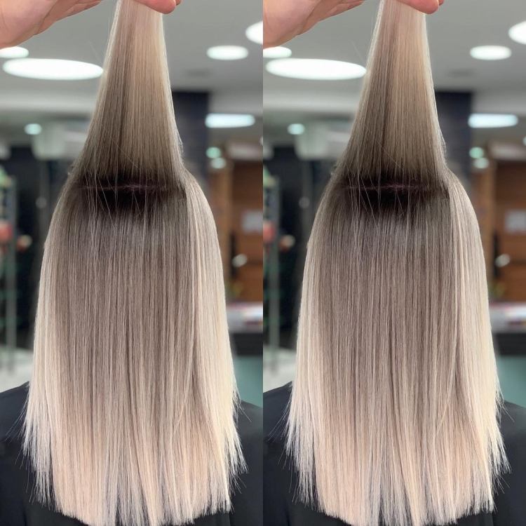 Окрашивание с растяжкой от корней