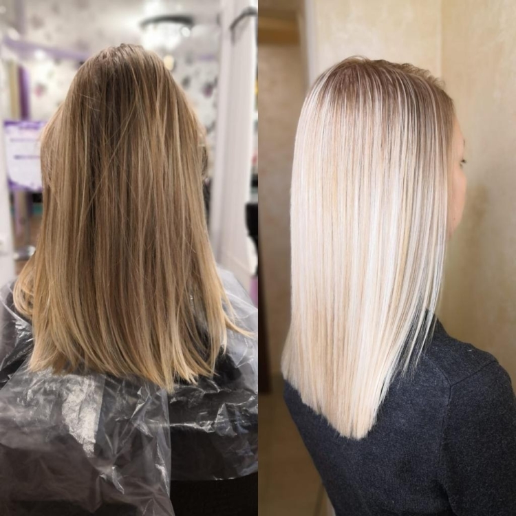 Мелирование прикорневой зоны