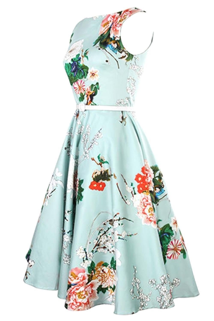 Платье Халхубер цветочный принт