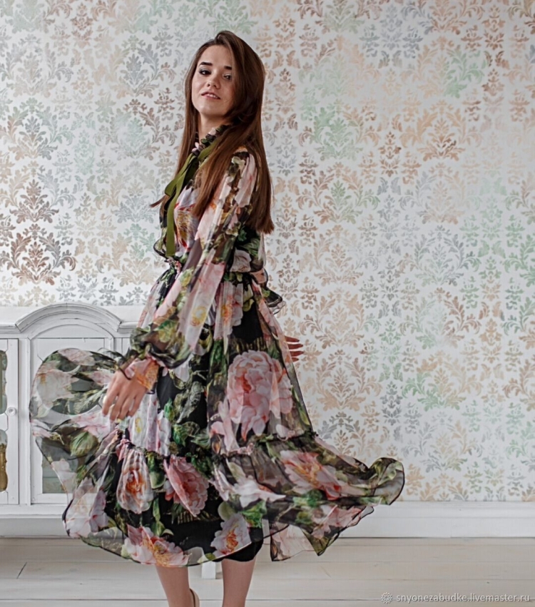 Весенние платья из шелка