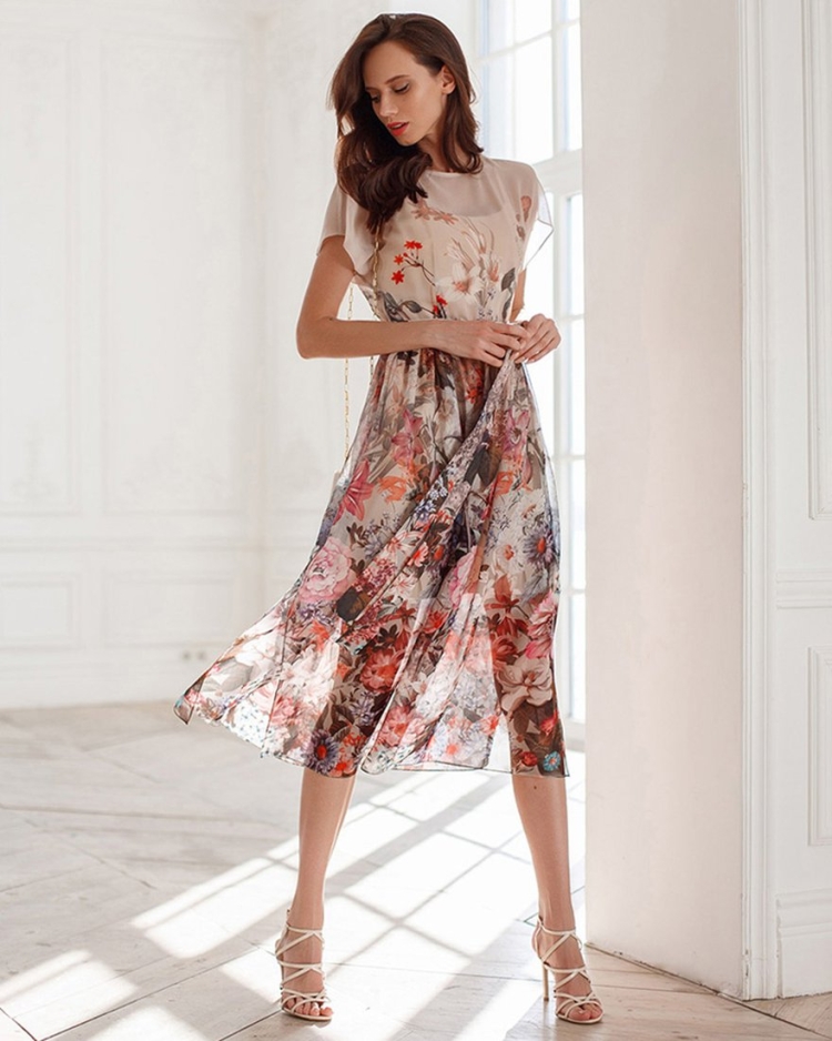 Летние шифоновые платья