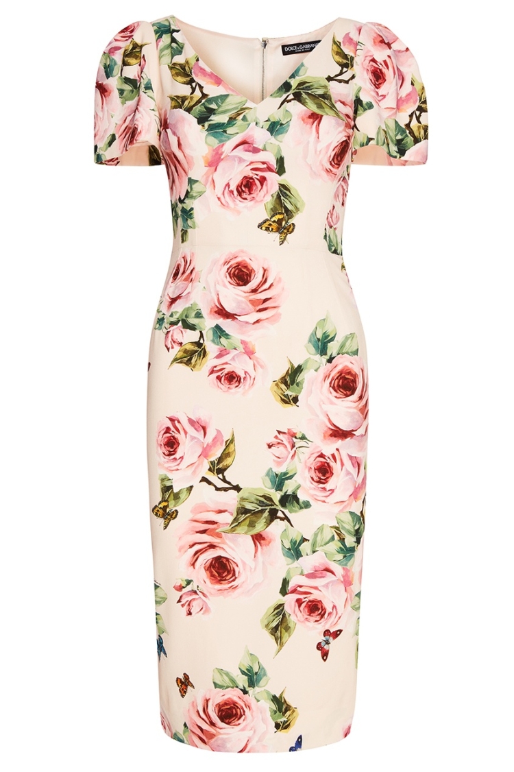Платье принт Дольче Габбана