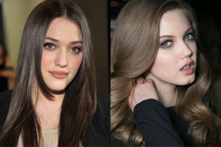 Теплый темно русый цвет волос