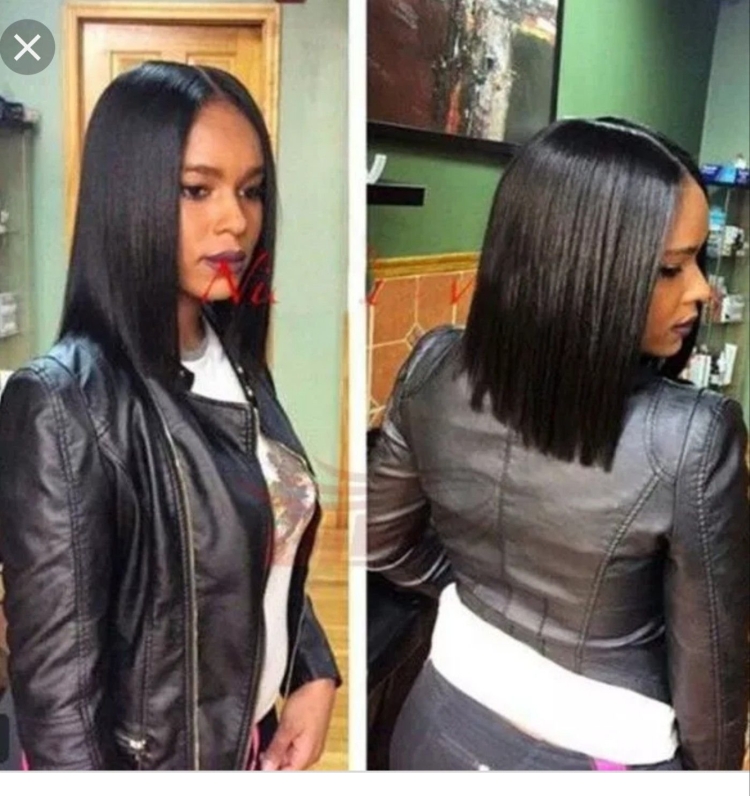 Наращивание волос удлиненное каре