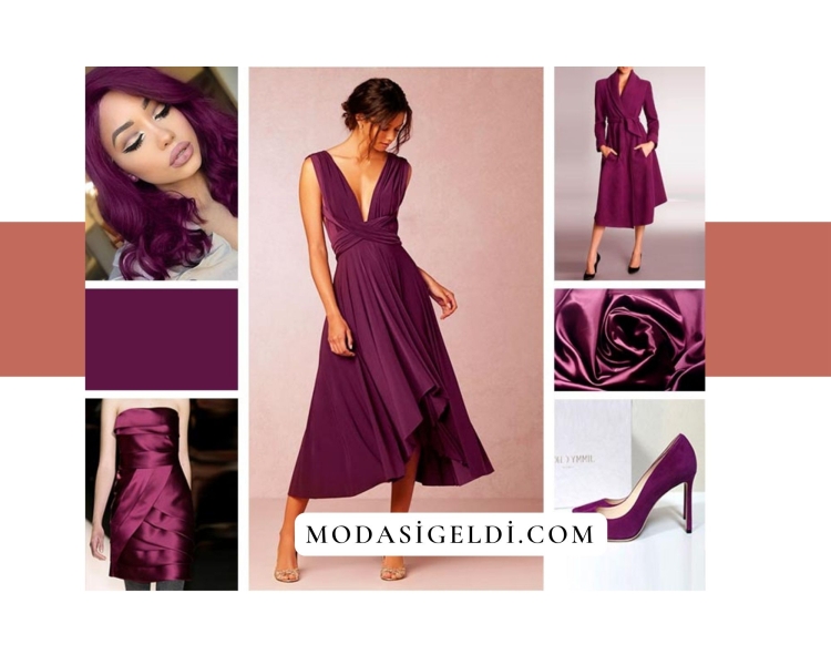 Бордово фиолетовый