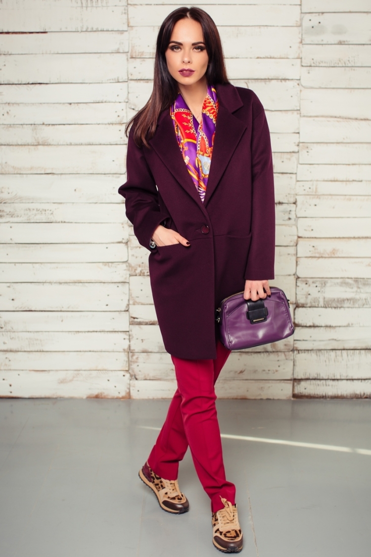 Баклажановый цвет в одежде