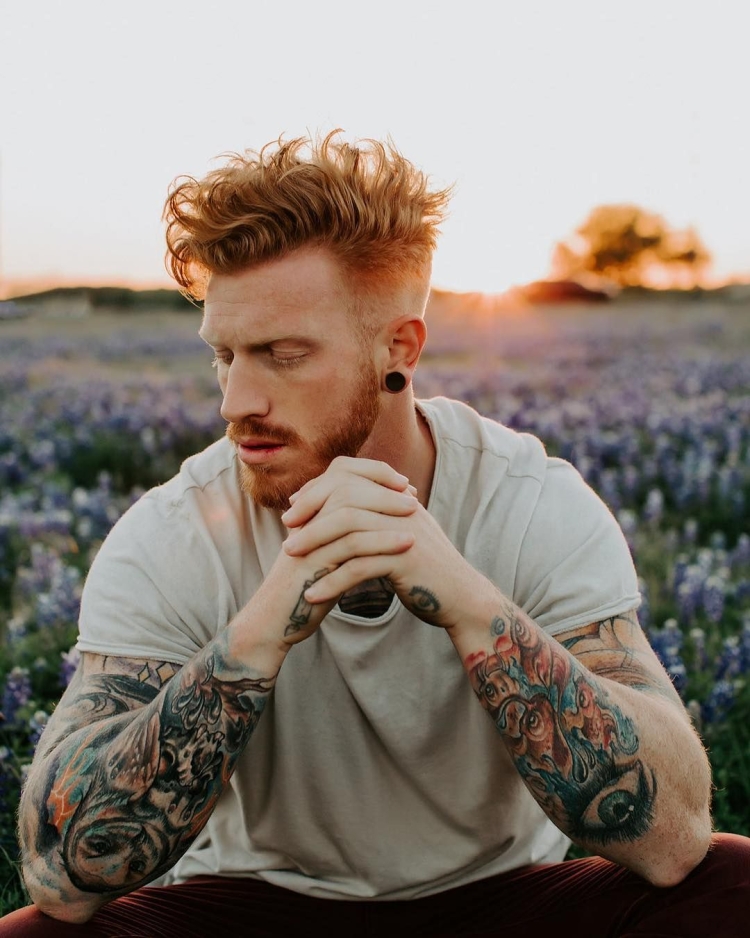 Причёски для рыжих парней