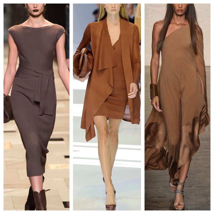 Одежда в коричневых тонах