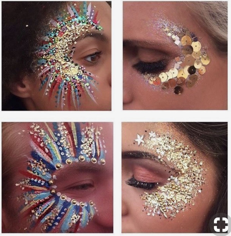 Стразы на лицо