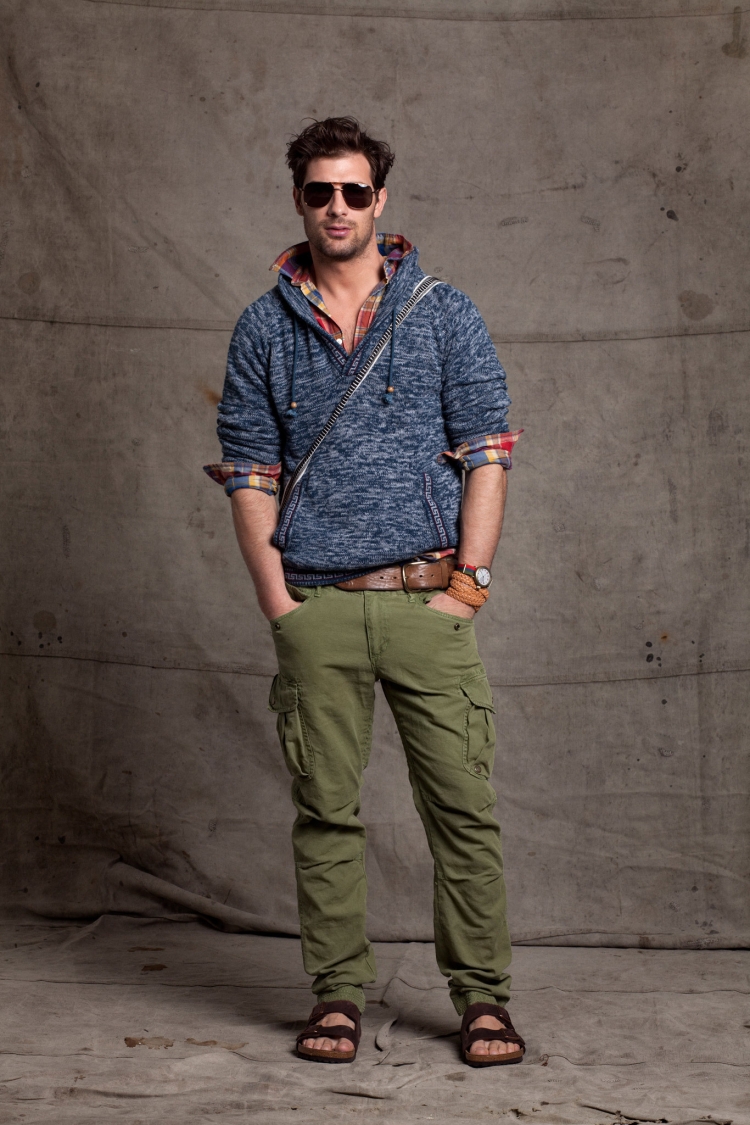 Стиль одежды милитари брюки карго