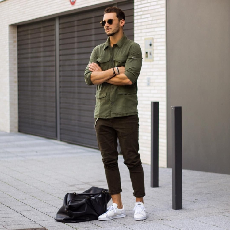 Стрит Веар стиль мужской милитари