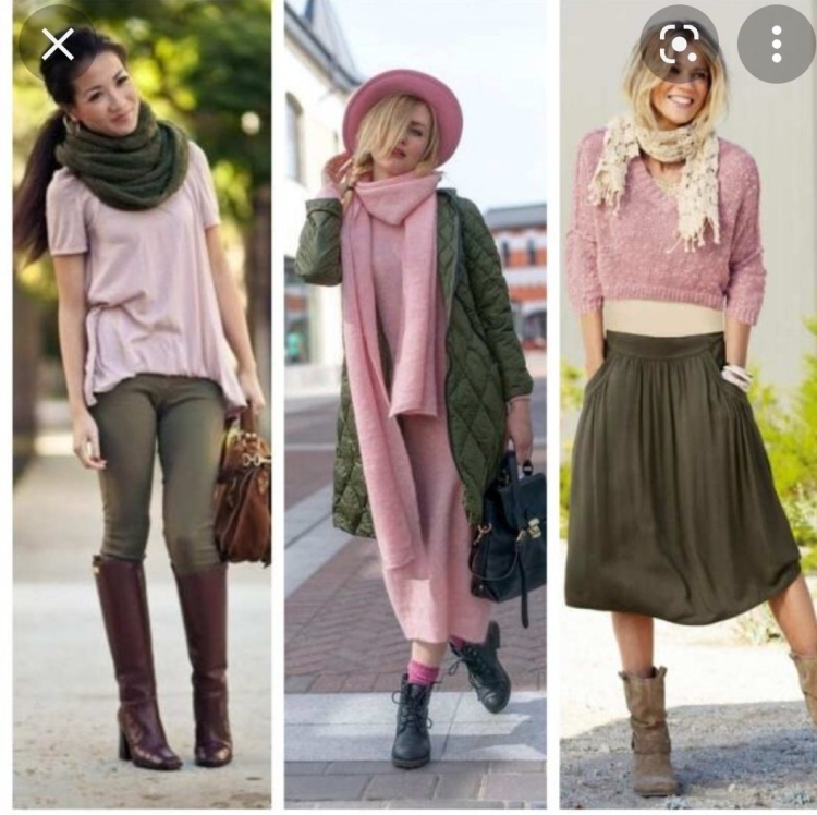 Цвет хаки сочетание