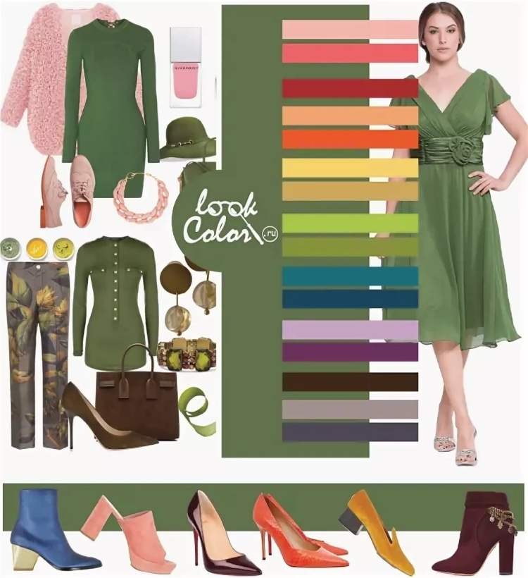 Цветовые сочетания с хаки