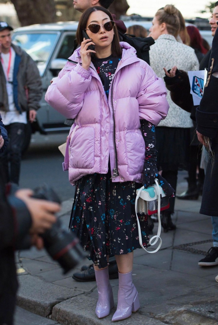 Пуховик и каблуки