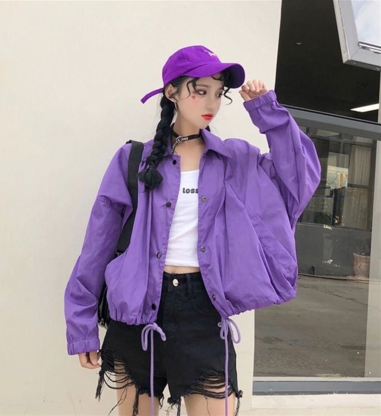 Фиолетовый стиль одежды для девушек