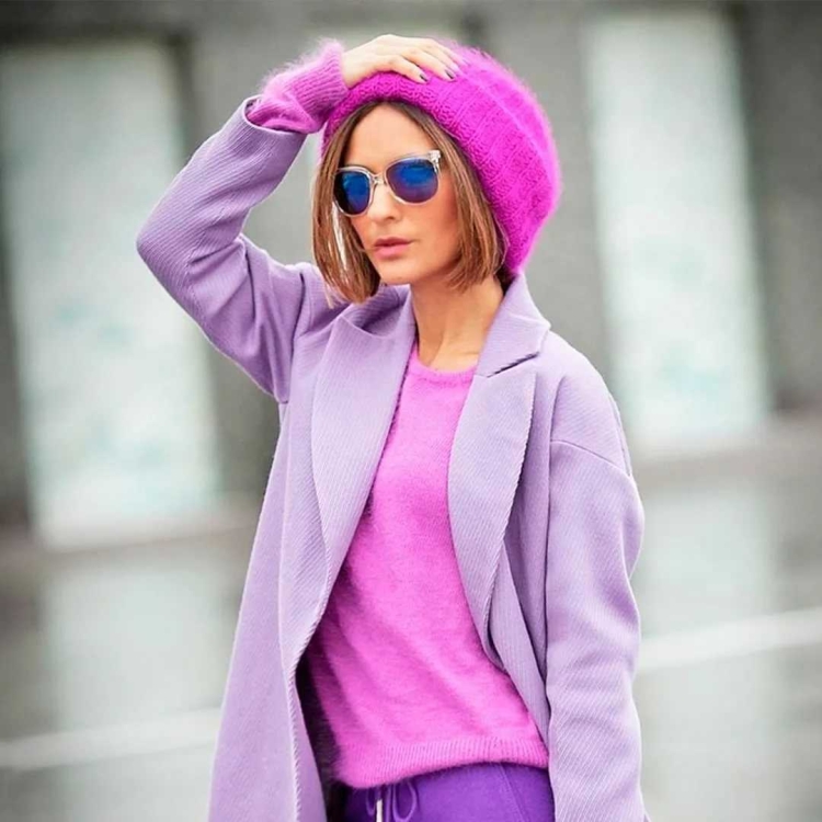 Лавандовый цвет в одежде