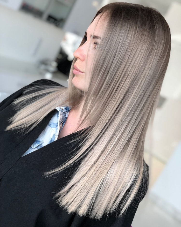 Окрашивание пепельно русый