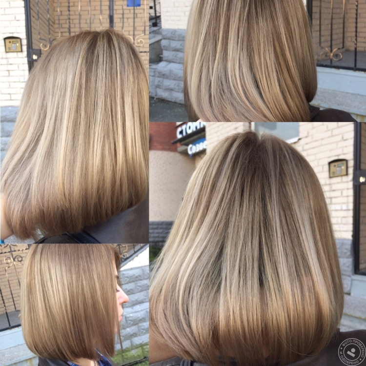 Тонирование светло русых волос