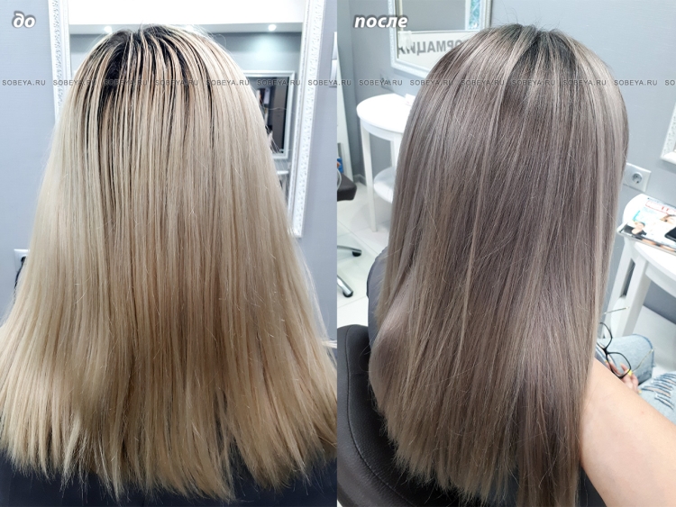 Матрикс тонирование русый