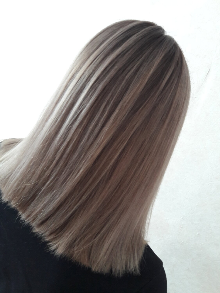 Тонирование русых волос в пепельный