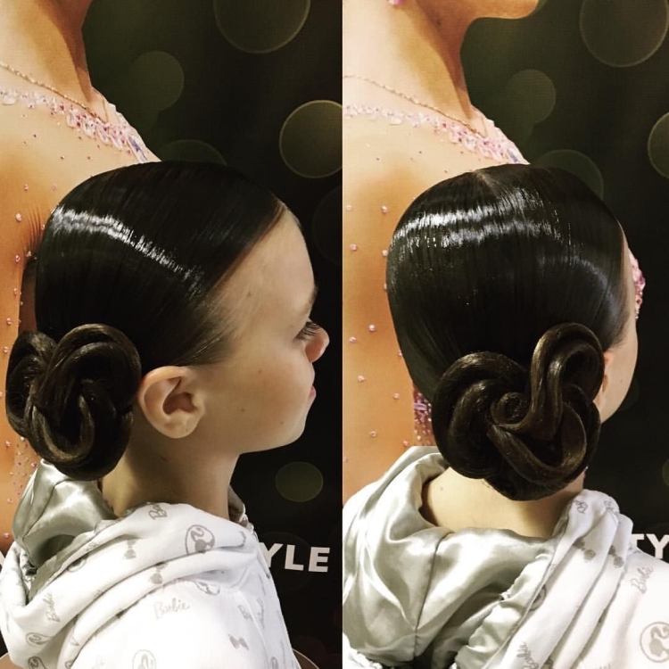 Причёски для бальных танцев для девочек