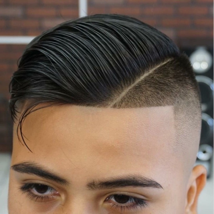 Мужские стрижки с выбритыми полосками