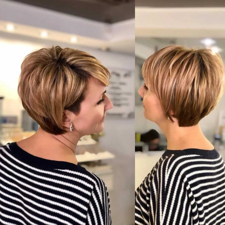 Окрашивание волос на короткую стрижку женщине