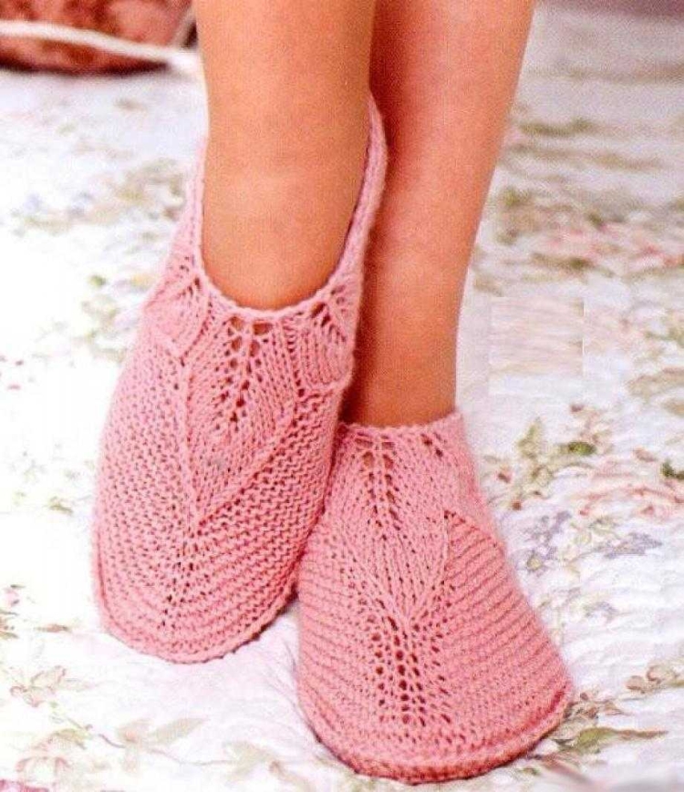 Ажурные тапочки следочки