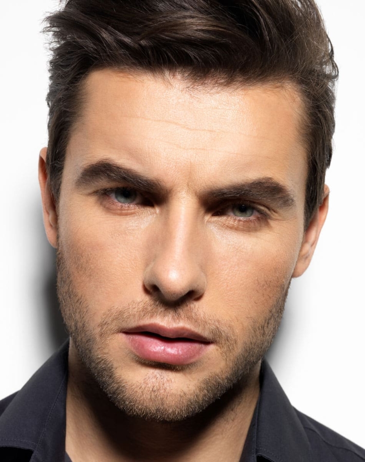 Мужчина с лицом Rectangle