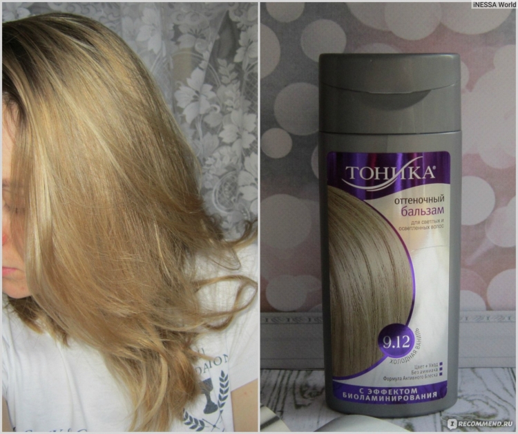 Тоника оттеночный бальзам 9.12
