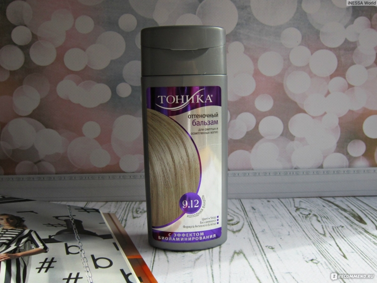 Тоника оттеночный бальзам 9.12