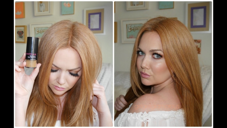 Пудровый блонд на волосах