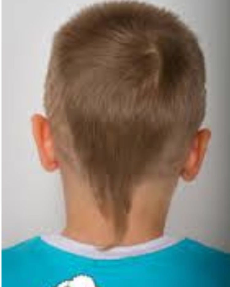 Стрижка для мальчика сзади