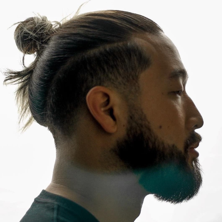 Андеркат man bun