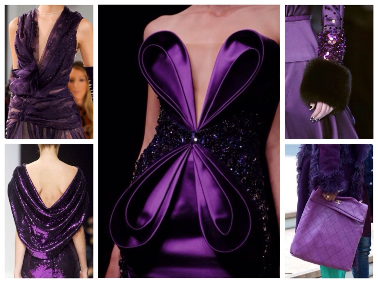 Пурпурный цвет в одежде