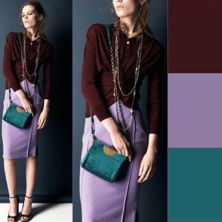 Сочетание цветов в одежде