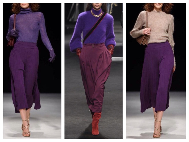 Лиловый цвет в одежде