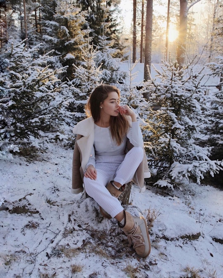 Зимняя фотосессия в лесу