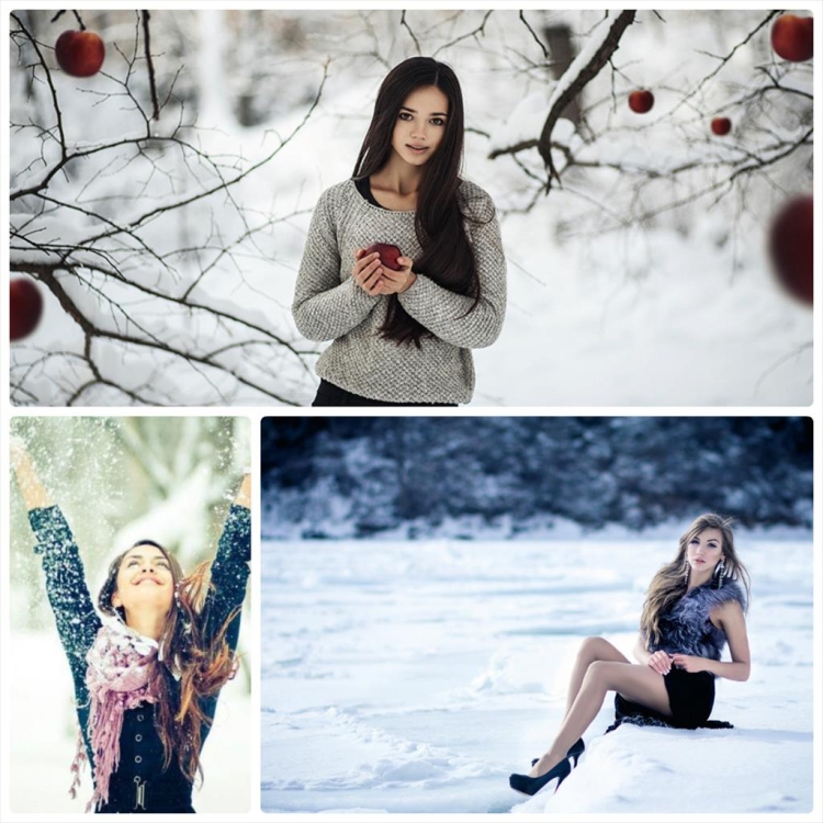 Фотосессия на природе зимой