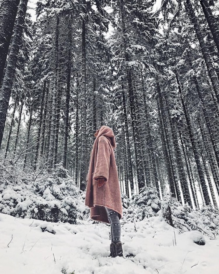 Девушка зима Эстетика