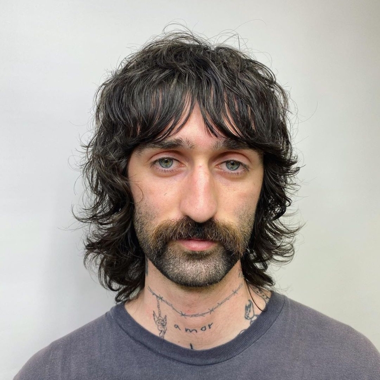 Длинные лохматые волосы мужские